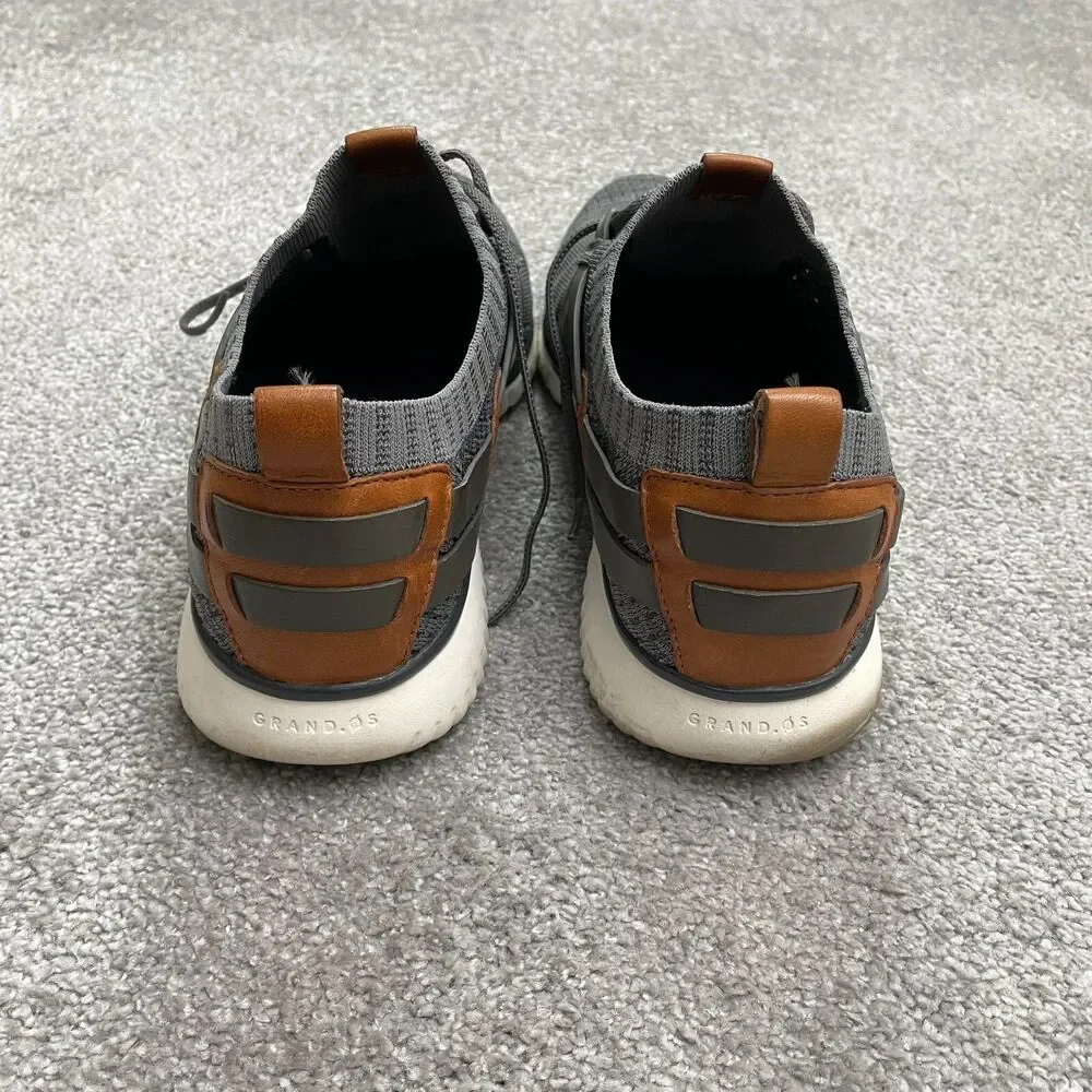 Cole Haan x Grand.Os Woven Grand Motion Sneaker Shoes Mens 12M Gray Knit Leather